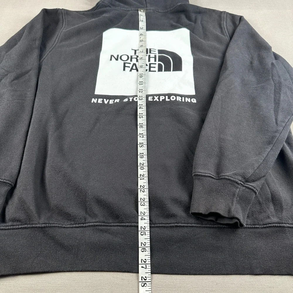 The North Face Box NSE Hoodie Men's XL Black Never Stop Exploring Pullover